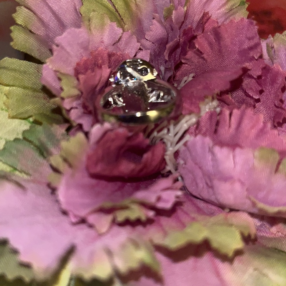 Vampire Twilight Bella AAAAA Zircon Engagement Ring S925 size 7 - Picture 4 of 11